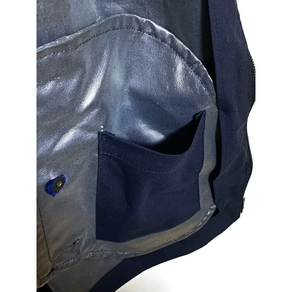Balibaris Men L Hooded Jacket Blue Full Zip Minimalist Urban Utility Utilitarian